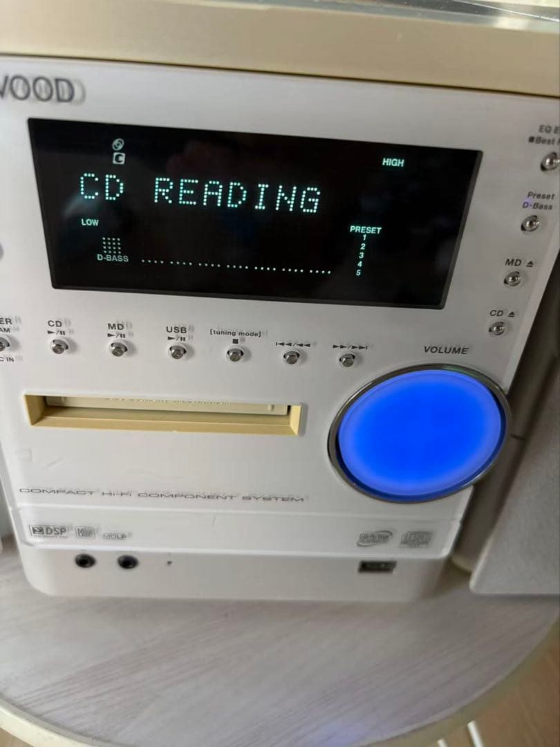 KENWOOD NDL-100MD CD/MD/USBミニコンポ ホワイト