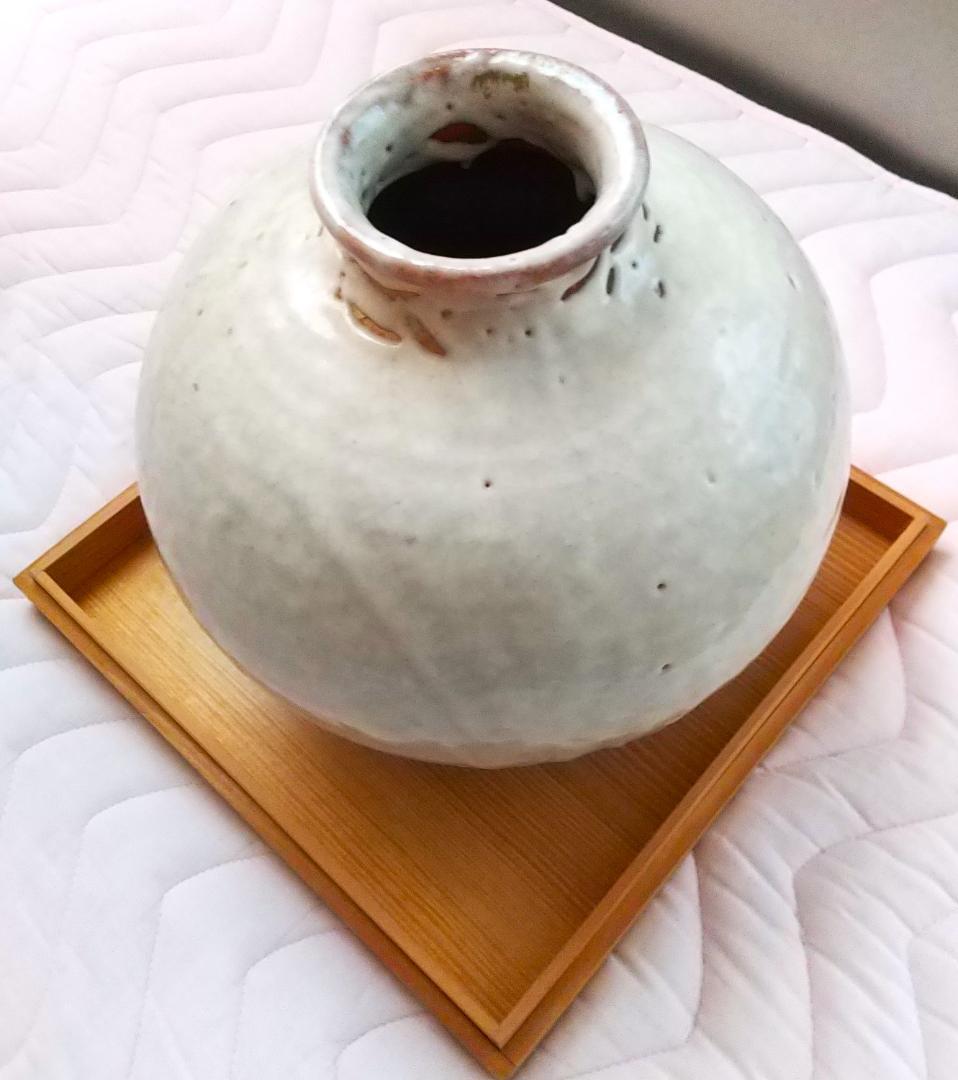 萩焼「壺」松風庵 哲心 ・・専用木箱あり・・