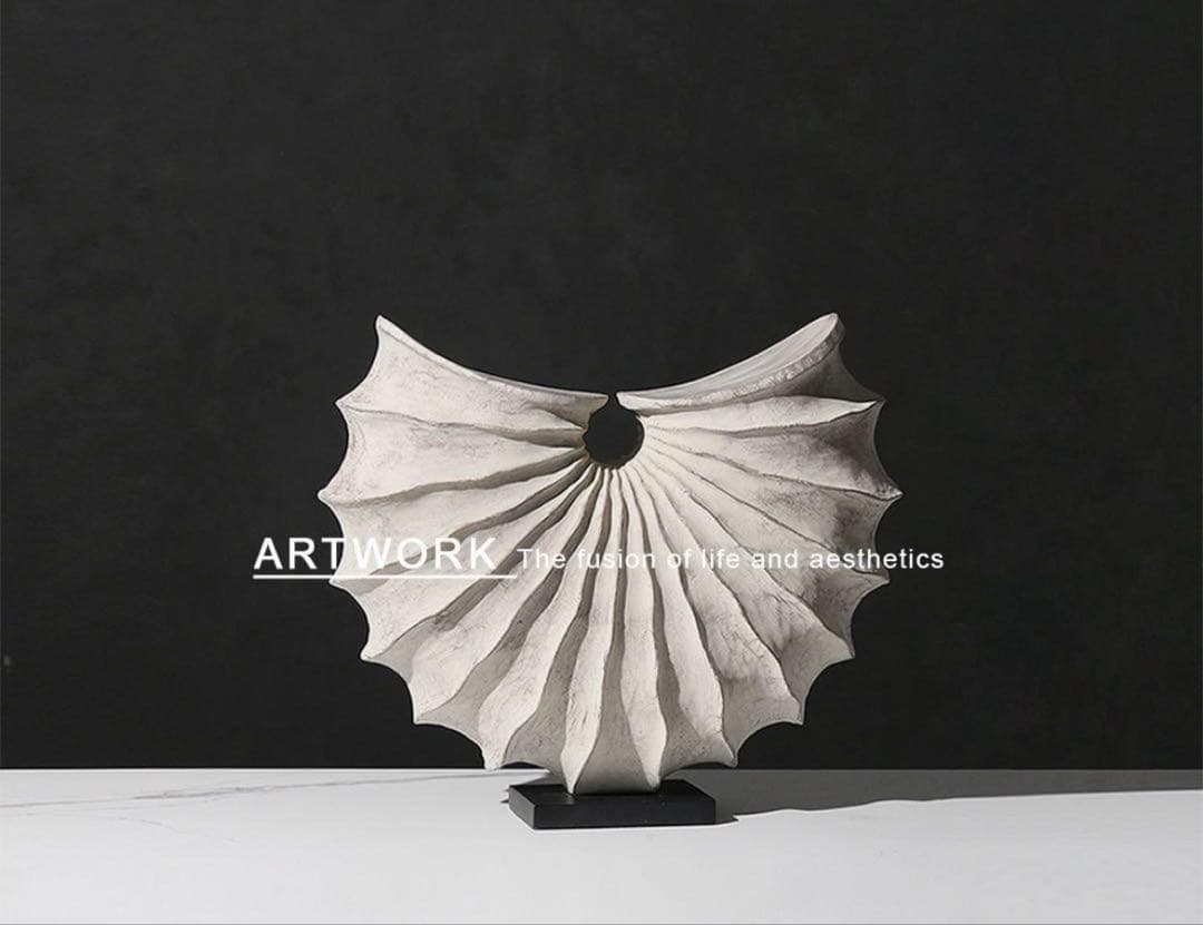 貝殻形状の立体オブジェzara boconcept ikeaホテルライク