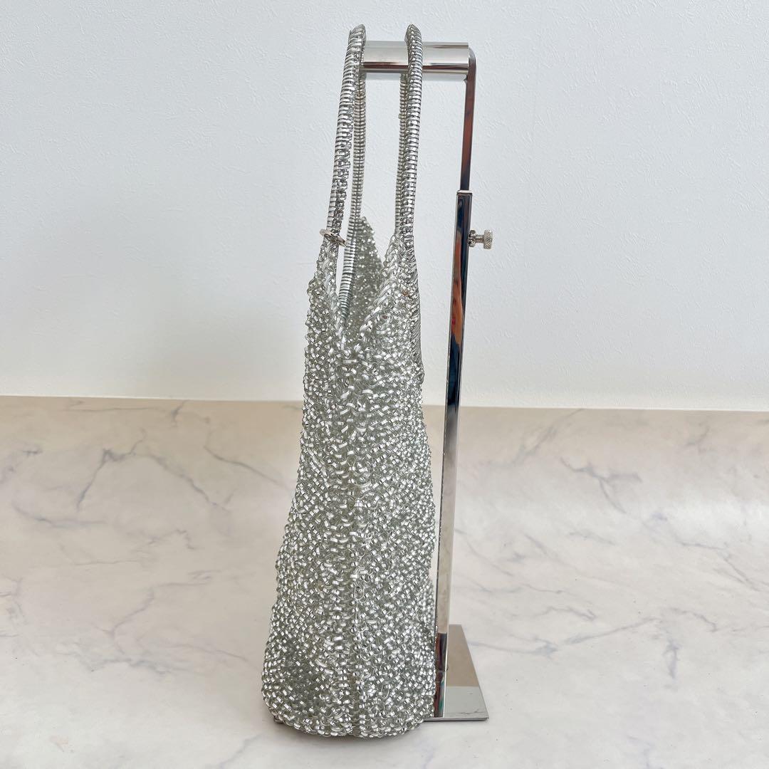 美品 ANTEPRIMA スタンダードII バスケットバッグ シルバー