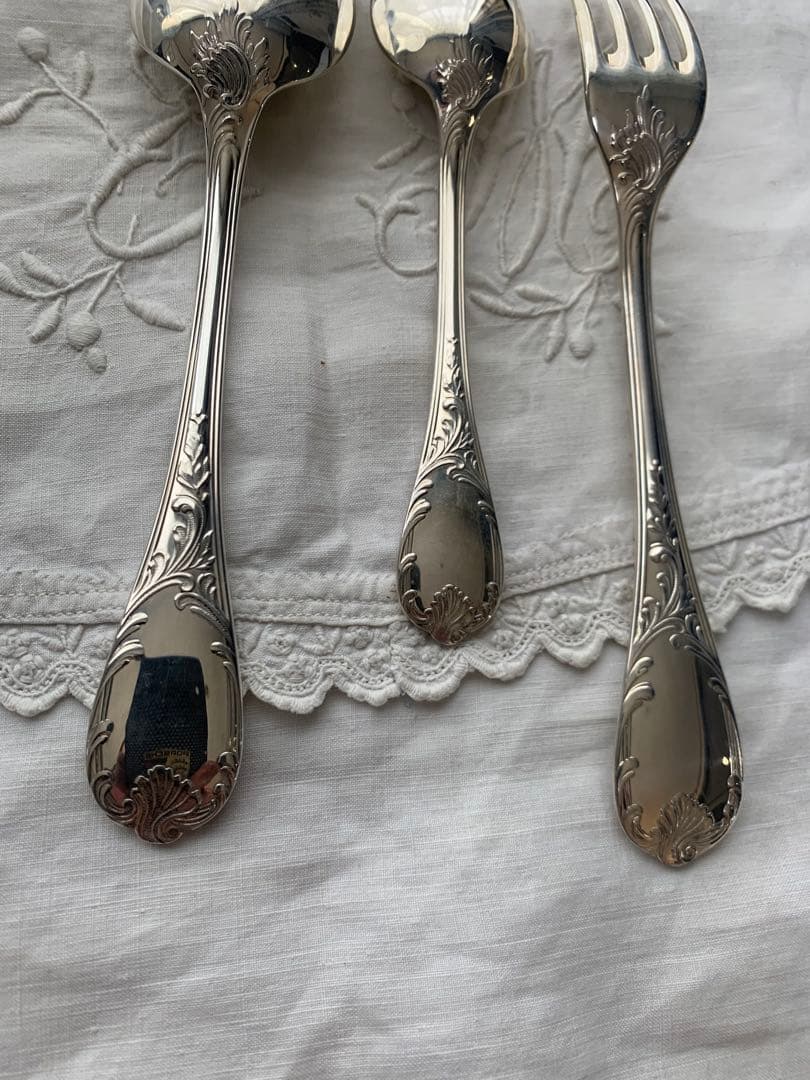 新品クリストフル マルリー　スターリングシルバー925 ３本セット　箱付き