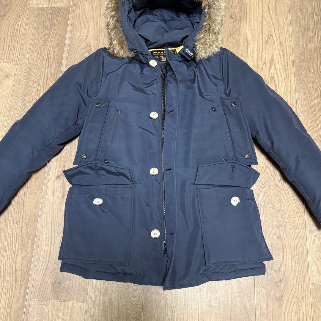 【カナダ製】WOOLRICH ウールリッチ アークティックパーカー ネイビー S
