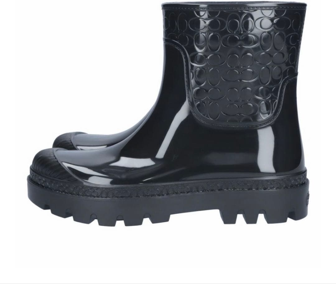 COACH ブラック レインブーツ　26cm
