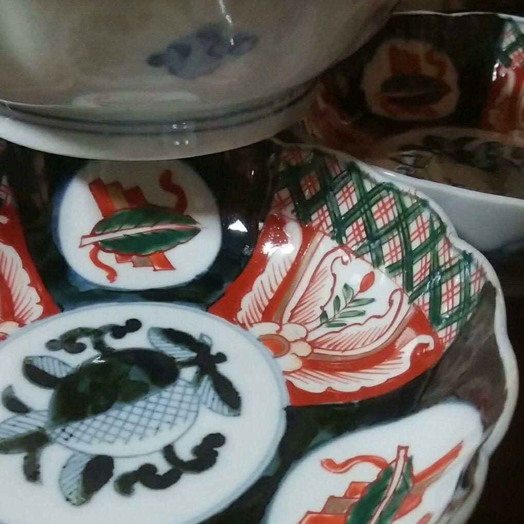 125　伊万里焼　色絵　膾皿　5客