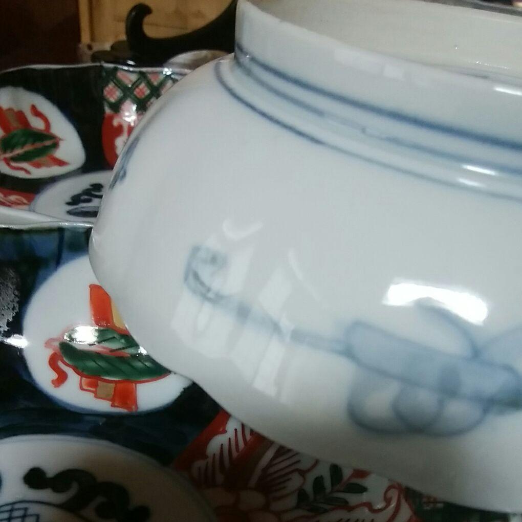 125　伊万里焼　色絵　膾皿　5客