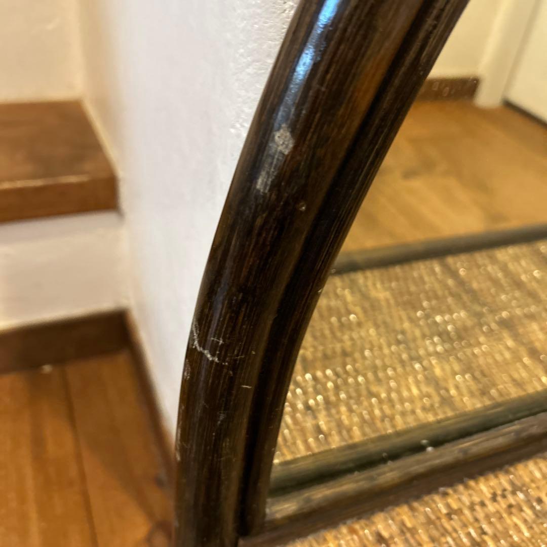 希少　ラタン　ドレッサー　家具　籐　鏡 引き出し収納　古道具　置き型　レトロ