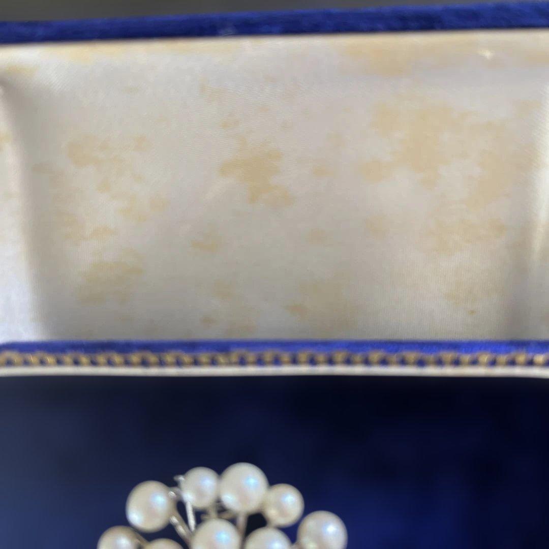 アコヤ本真珠 ブローチ ケース付き