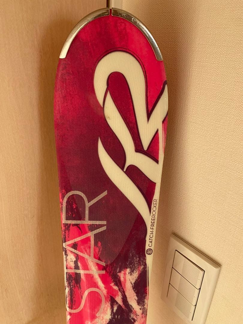 K2 スキー板 ピンク/ホワイト