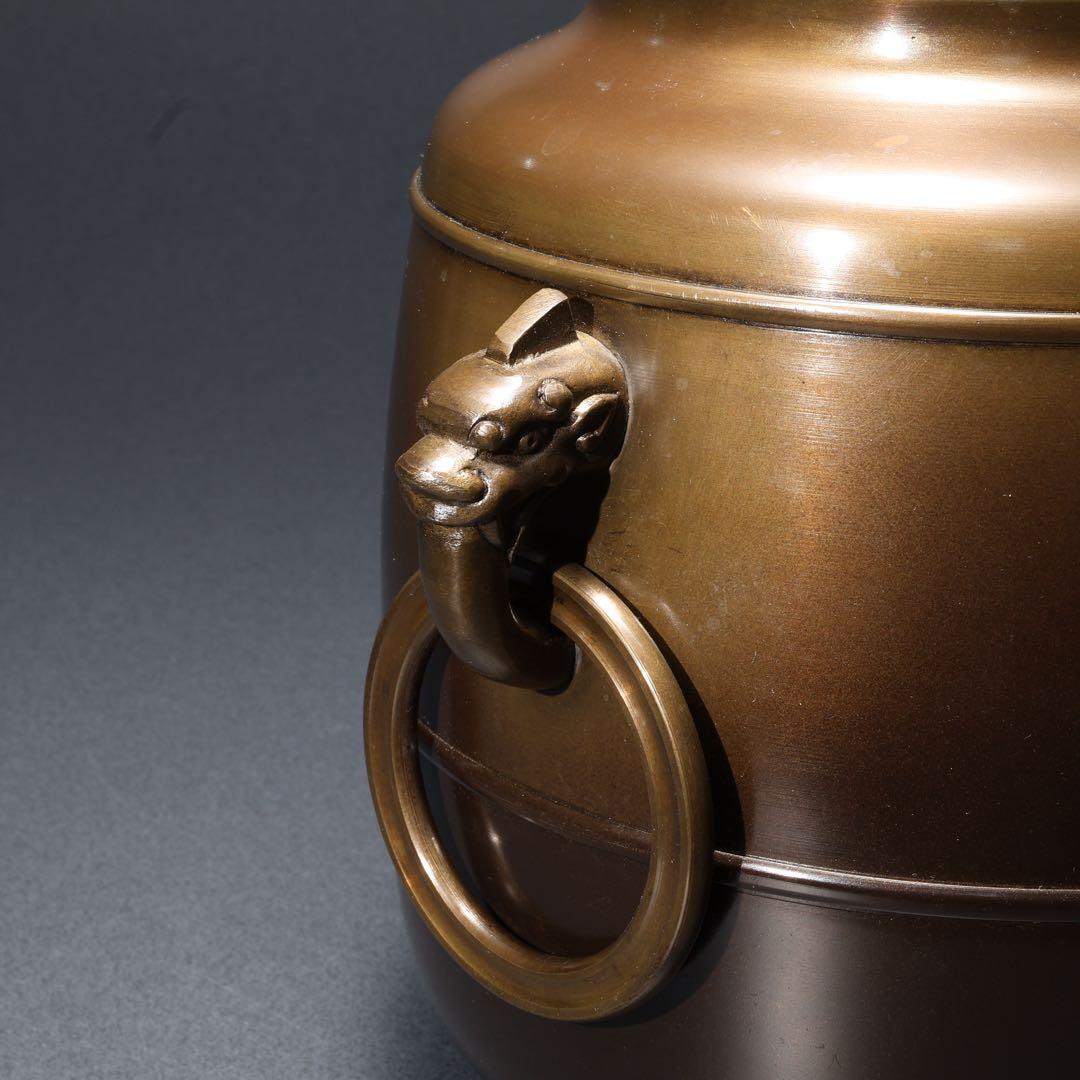 【茶道具】唐銅　皆具　秀峰　共箱　R1678