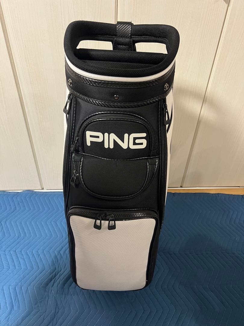 PING ゴルフバッグ・キャディバッグ ホワイト・ブラック