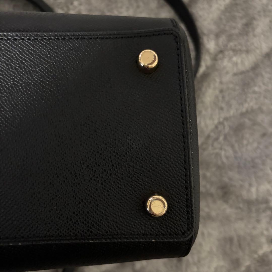 COACH ブラック レザー ハンドバッグ