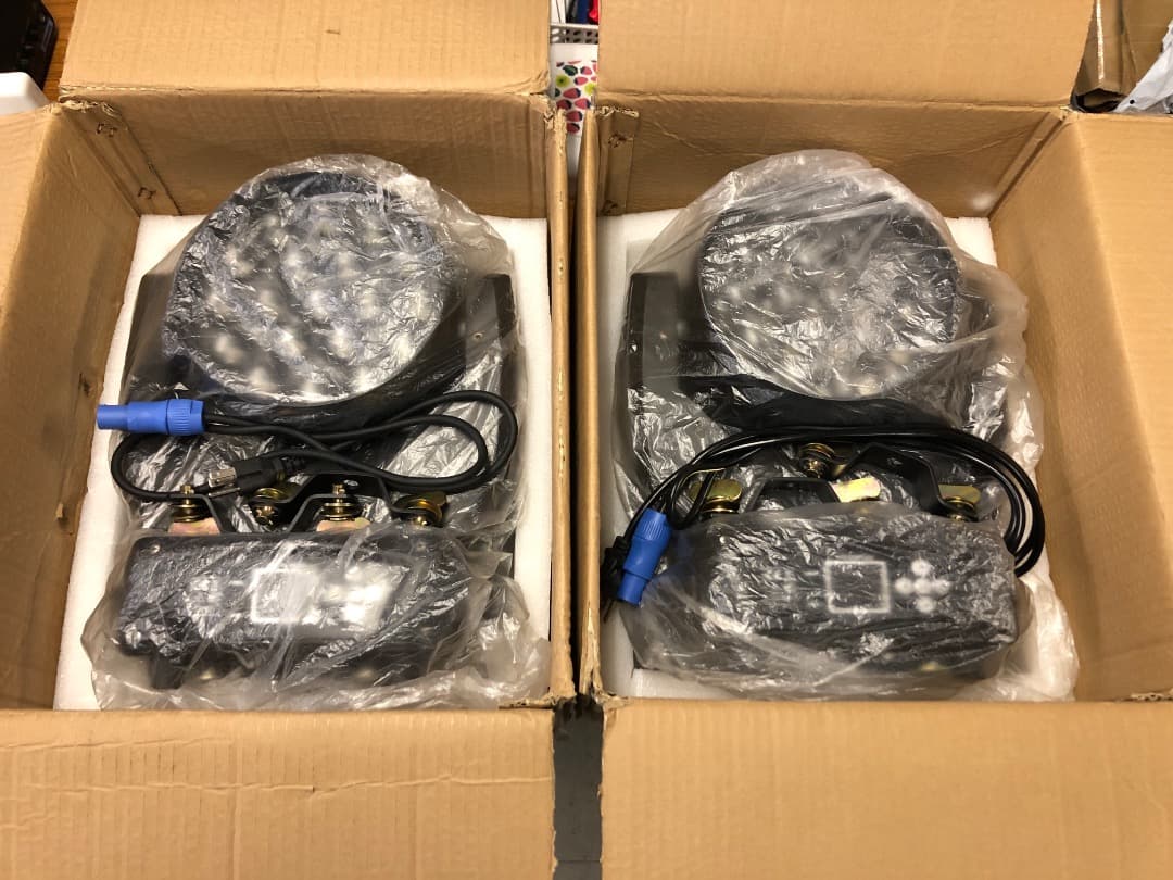 LED ムービングライト RGBW 19×15w 2台セット