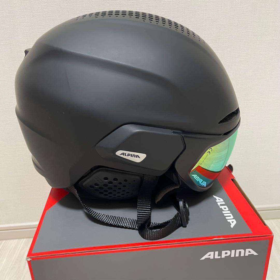 【美品】ALPINA スキーヘルメット ゴーグル付き