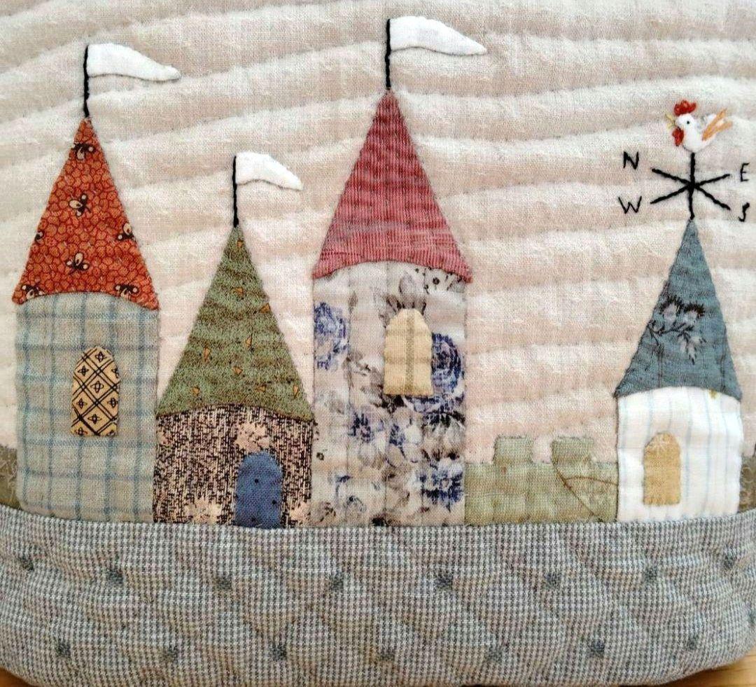 風見鶏の見える街。トートバッグ ハンドバッグ テシゴト雑貨