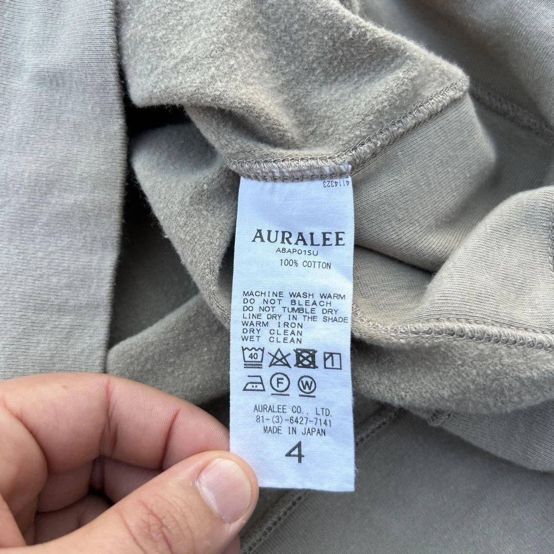 即完品 AURALEE 2018aw SUPER HIGHGAUGE SWEAT