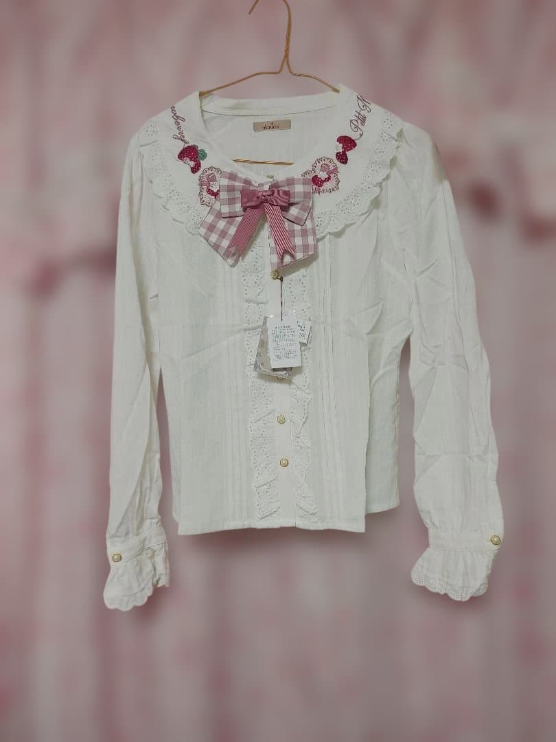 アマベル　苺　ジャンパースカート　ブラウス　ピンク　2点セット