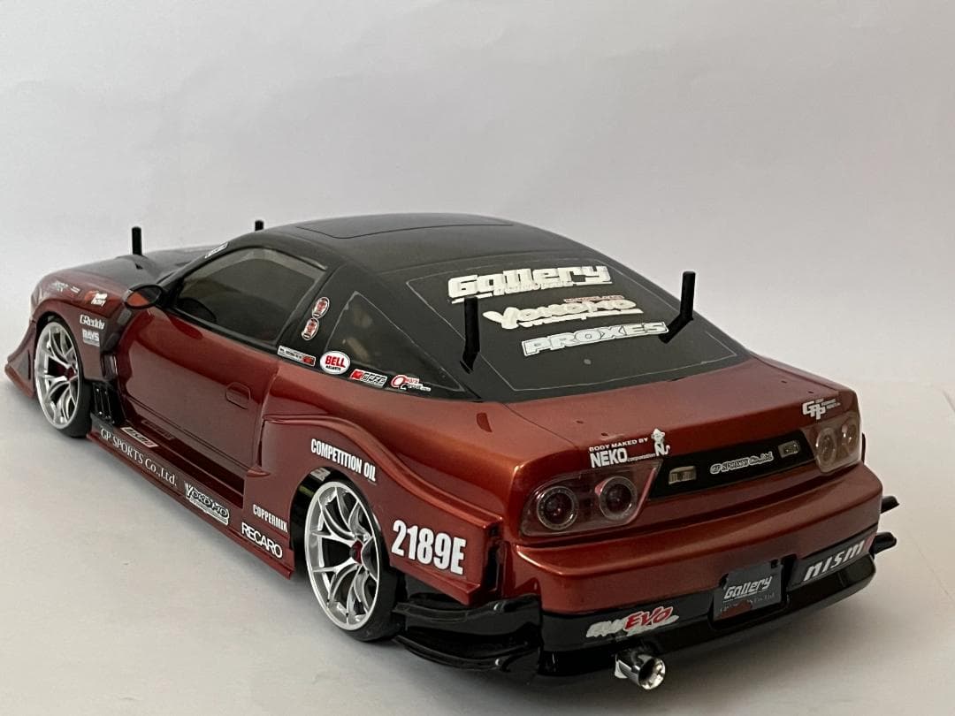 ヨコモ 1/10 RC用 180SX 電飾・プラパーツ付塗装済完成品 ボディのみ