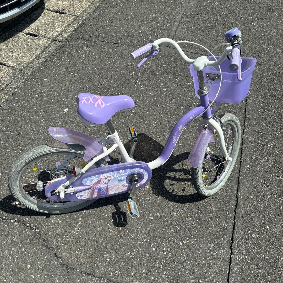 18インチ　ラプンツェル　自転車
