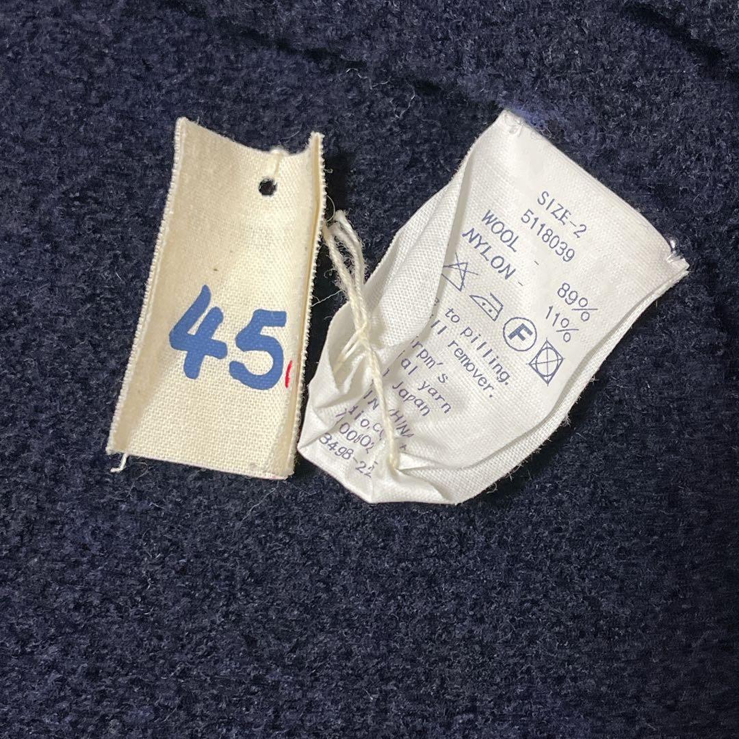 【タグ付】45R　ふわふわループニットワンピース タートルネック ウール