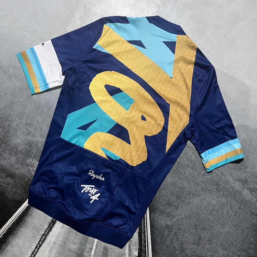 新品 Rapha 特別限定版 ツールド4 メンズ ジャージ Sサイズ 半袖
