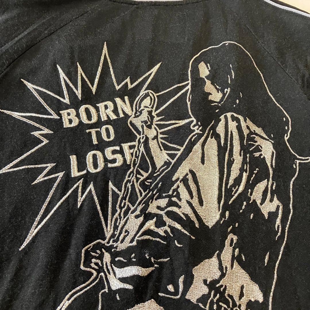 HYSTERIC GLAMOUR レーヨンスカジャン BK フリーサイズ 刺繍