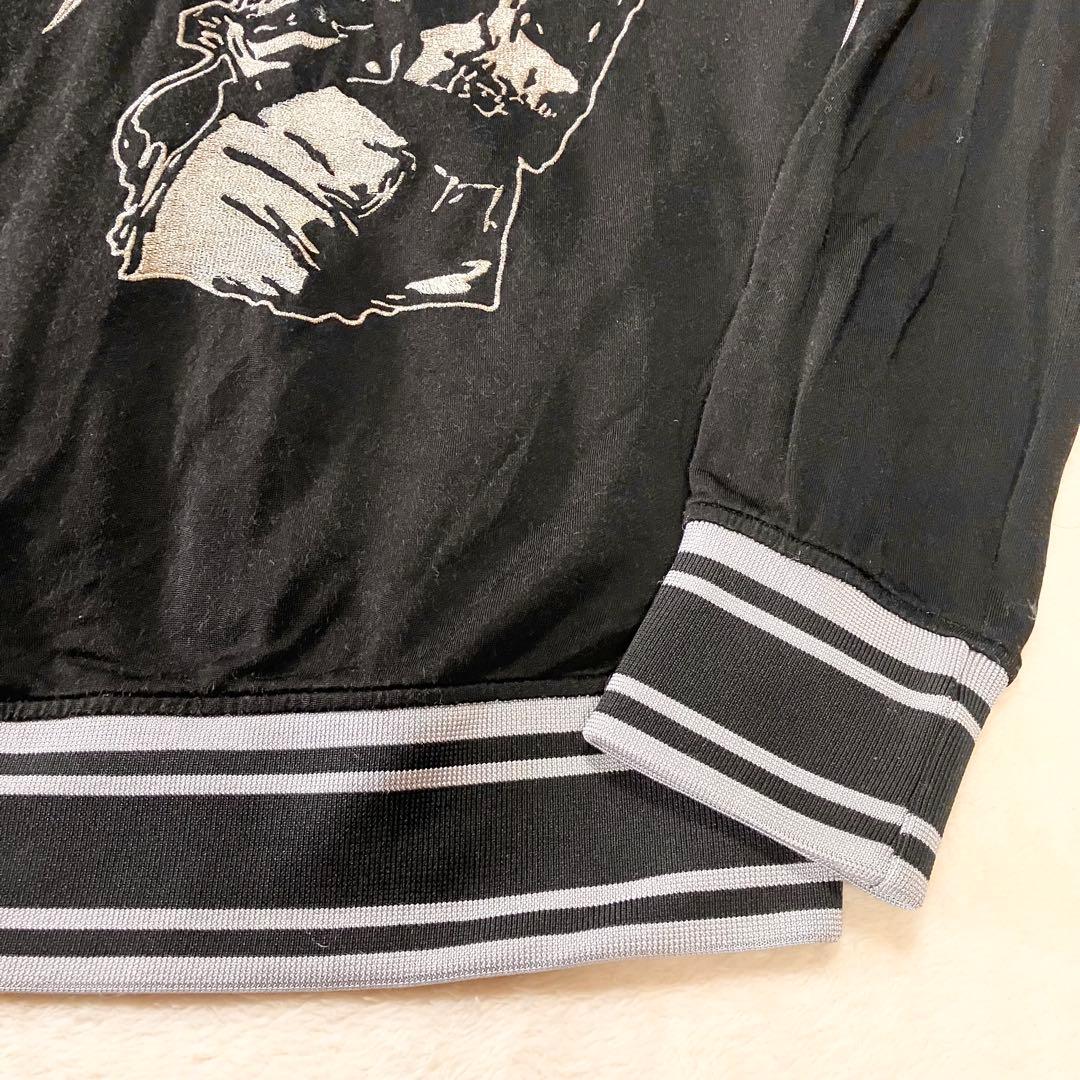 HYSTERIC GLAMOUR レーヨンスカジャン BK フリーサイズ 刺繍