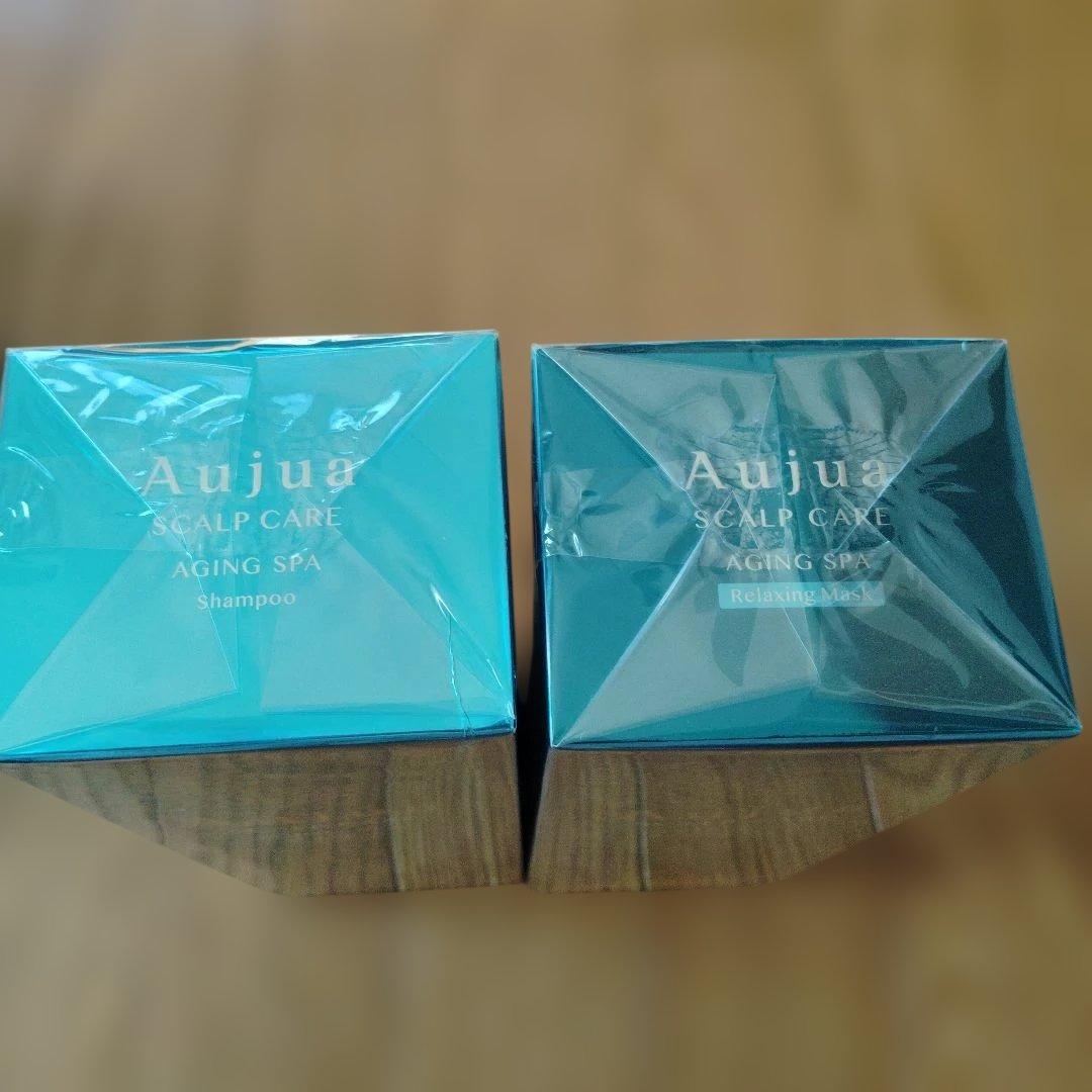 Aujua スカルプケア エイジングスパ シャンプー500mlマスク500g