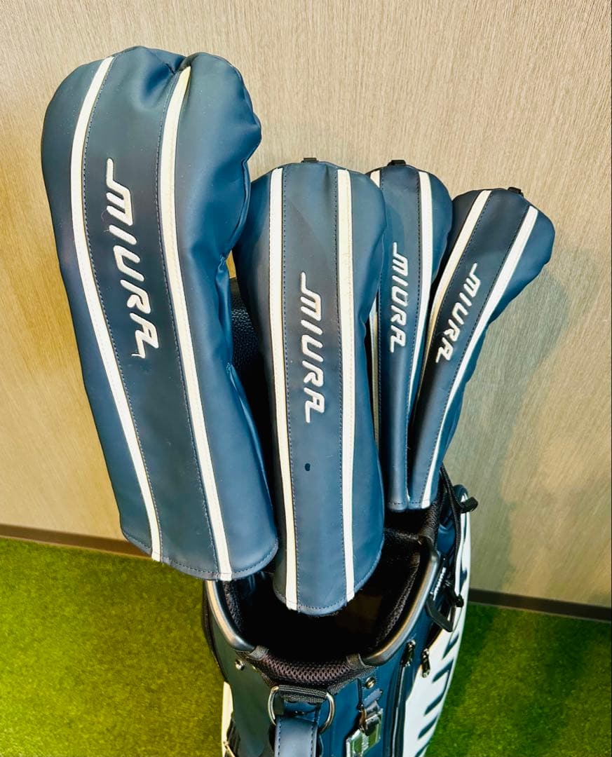 【美品！格安！】三浦技研キャディーバッグ＋ヘッドカバーセット