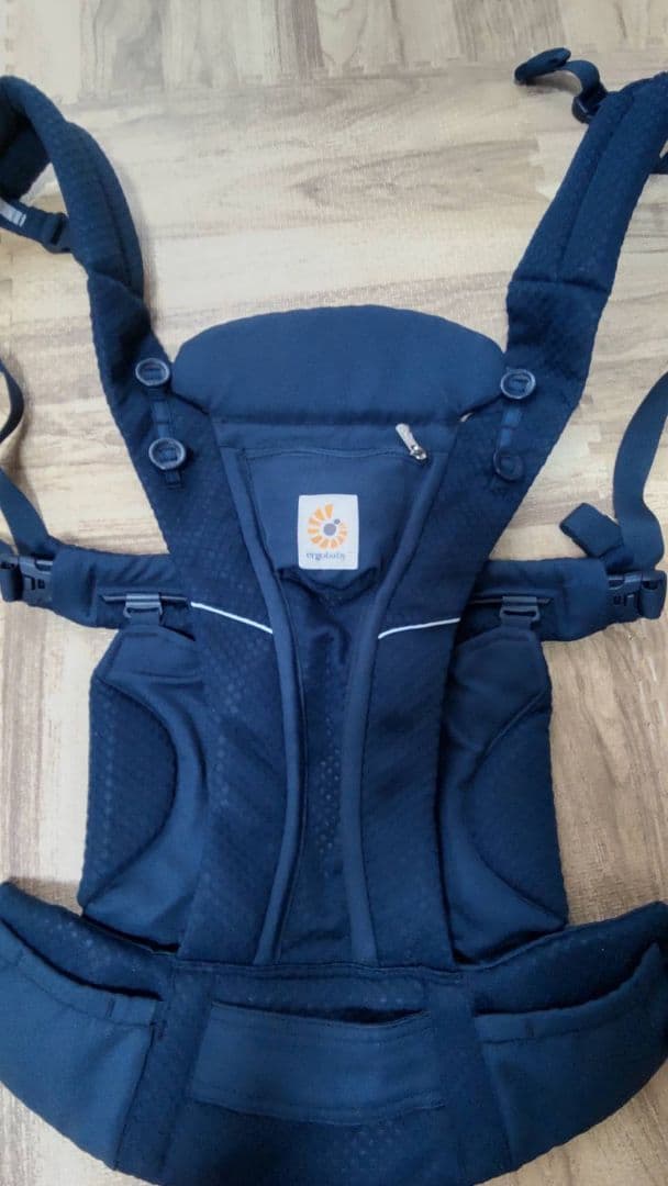 【美品】6点セット：エルゴ オムニブリーズ 抱っこ紐 ミッドナイトブルー
