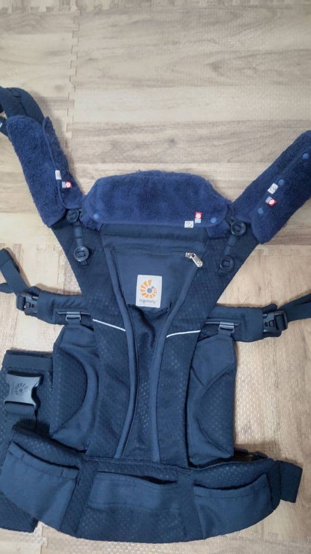 【美品】6点セット：エルゴ オムニブリーズ 抱っこ紐 ミッドナイトブルー