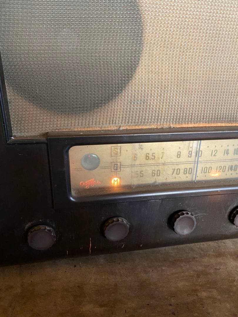 日本コロムビア製 Columbia 真空管ラジオ RA-63 通電確認済み