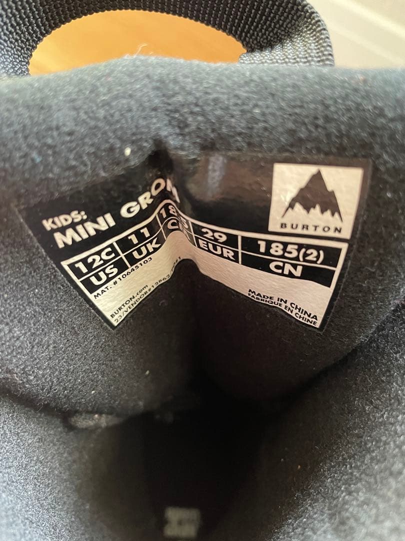 BURTON キッズスノーボードブーツ ブラック　18.5