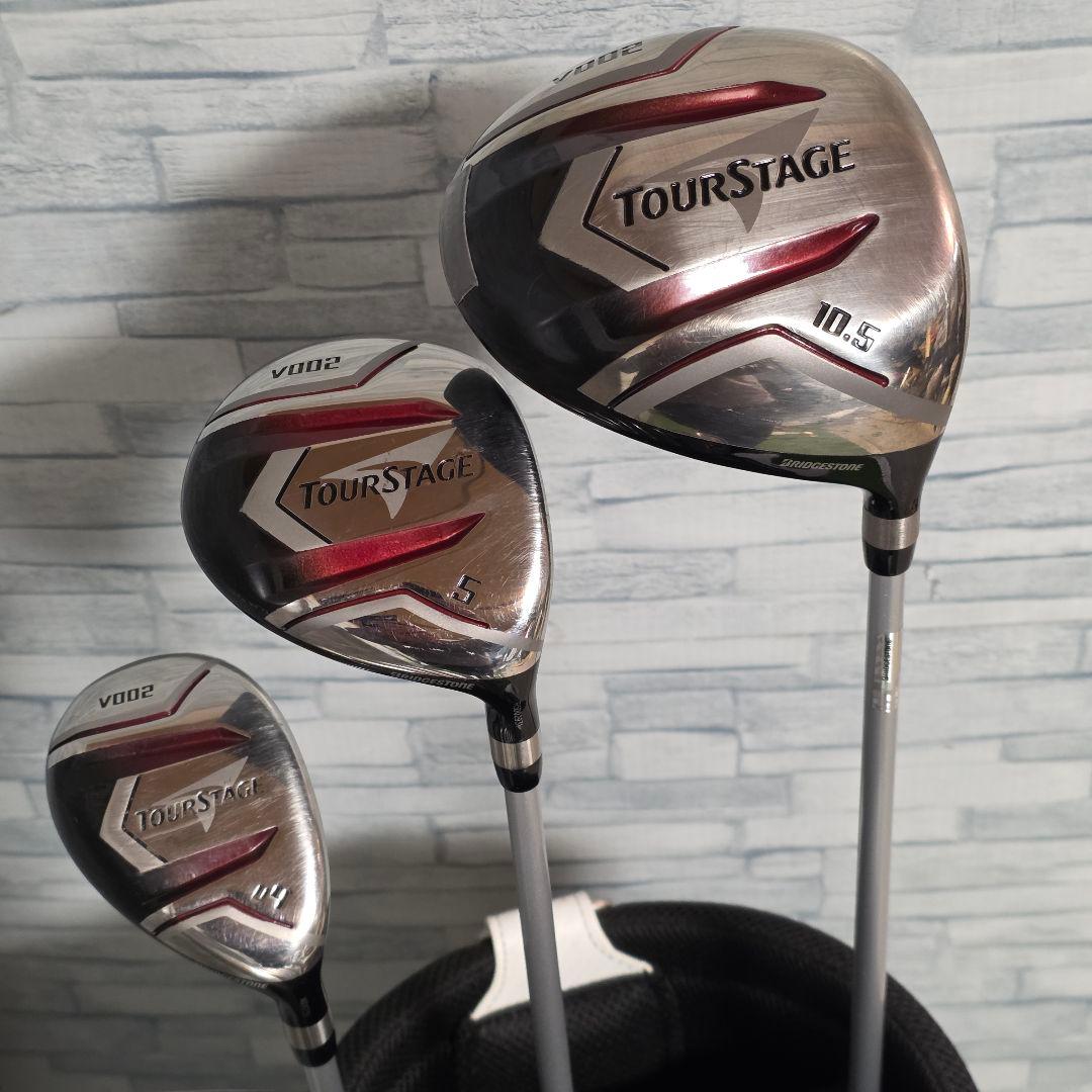 ゴルフクラブ メンズセット ツアーステージ V002 R 右 入門 フルセット