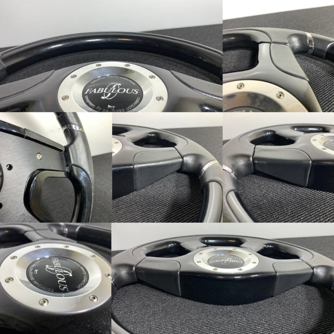 ファブレス ATC 美品 ウッド レザー コンビ ステアリング 36パイ 当時物