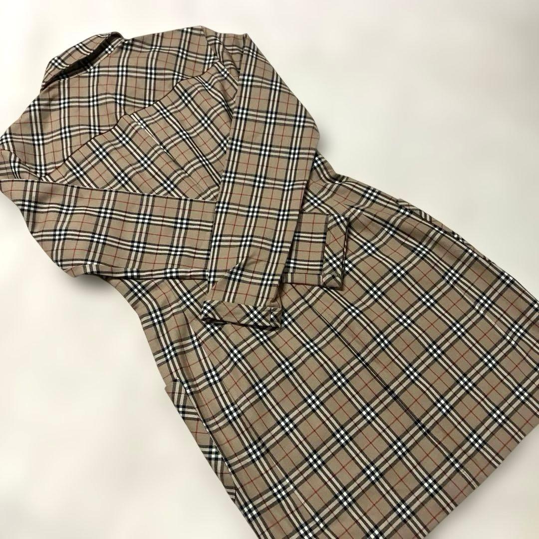 h16)美品バーバリーブルーレーベル　ストレッチワンピース　M〜Lサイズ