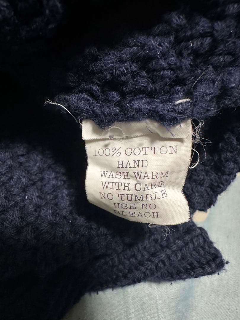 GOOD ENOUGH ケーブルニットセーター ネイビー