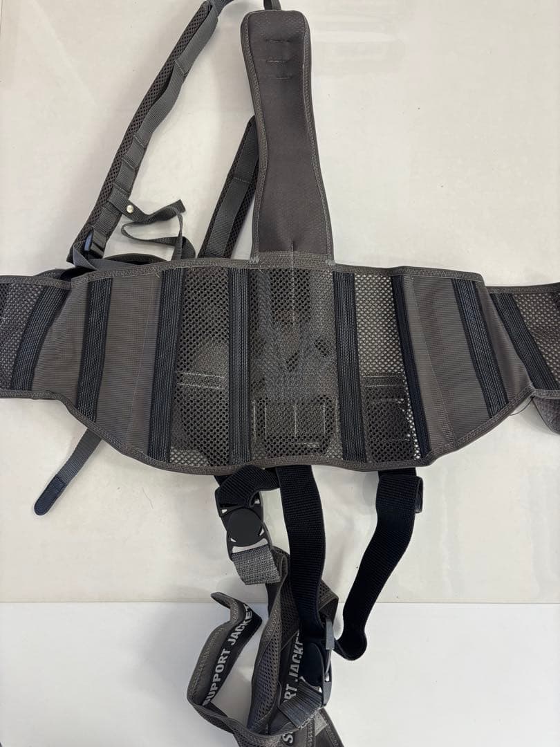 SUPPORT JACKET Bb FIT L Gray WIDE 腰痛サポート