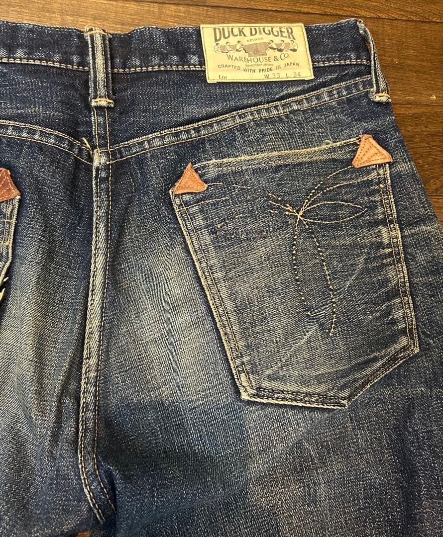 バブたん　ウェアハウス　DUCKDIGGER 色落ち抜群！W33 501