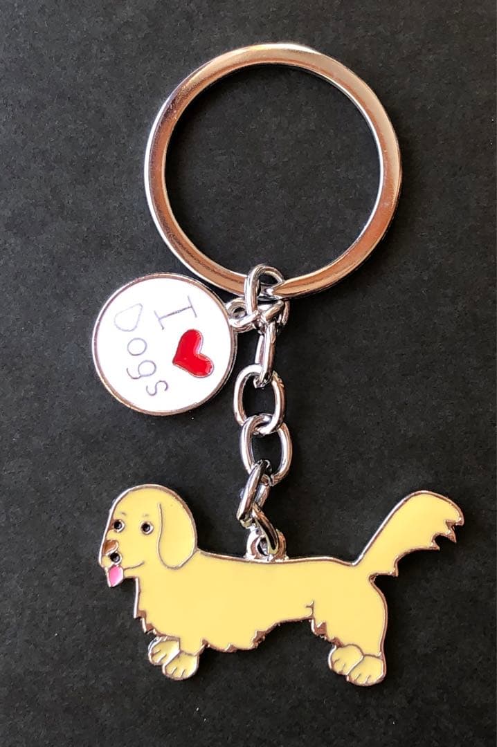 犬 ダックスフンド チャーム レディース キーホルダー  ダックス アクセサリー