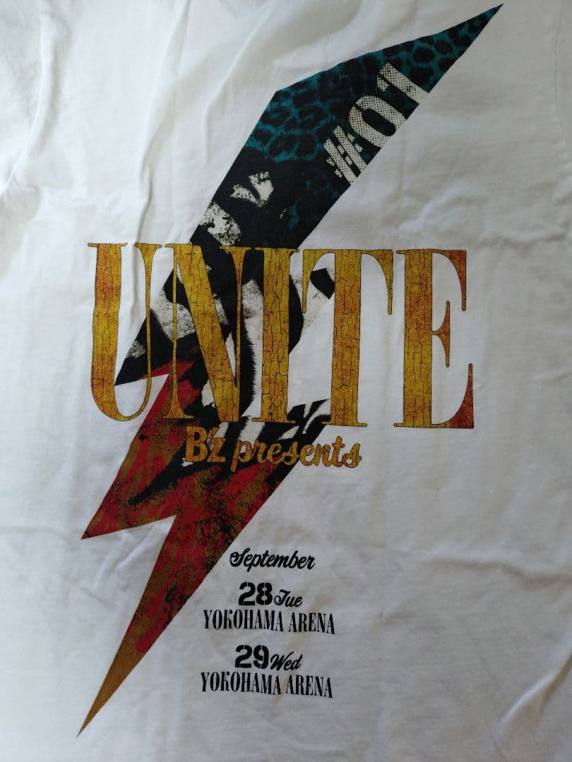 【Lサイズ】【一回着用】【美品】【B'z✖GLAY】【UNITE】【ホワイト】