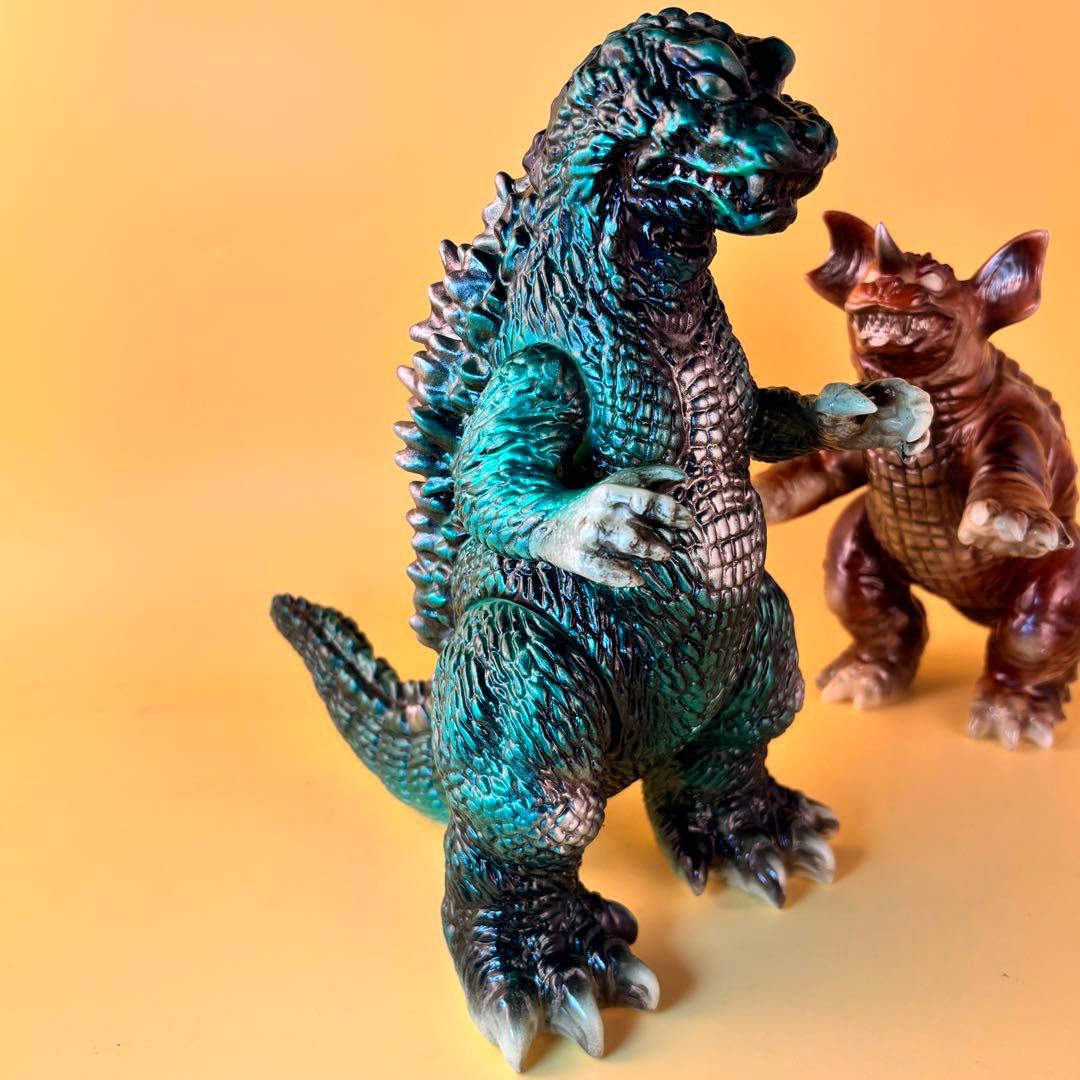 M1号 GMK ゴジラ・バラゴン 蓄光 セット販売品 後藤彩色所カスタム