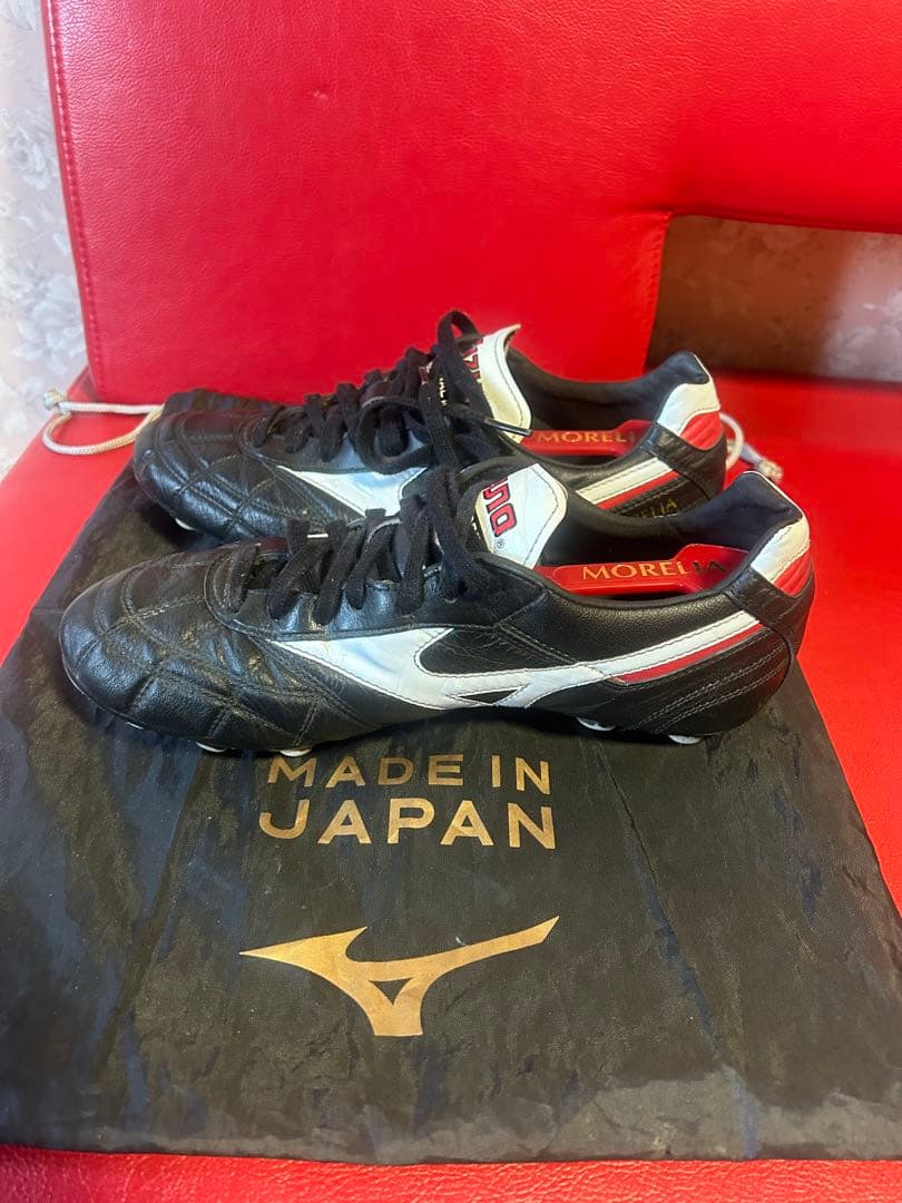 Mizuno Morelia サッカーシューズ 黒/白 日本製