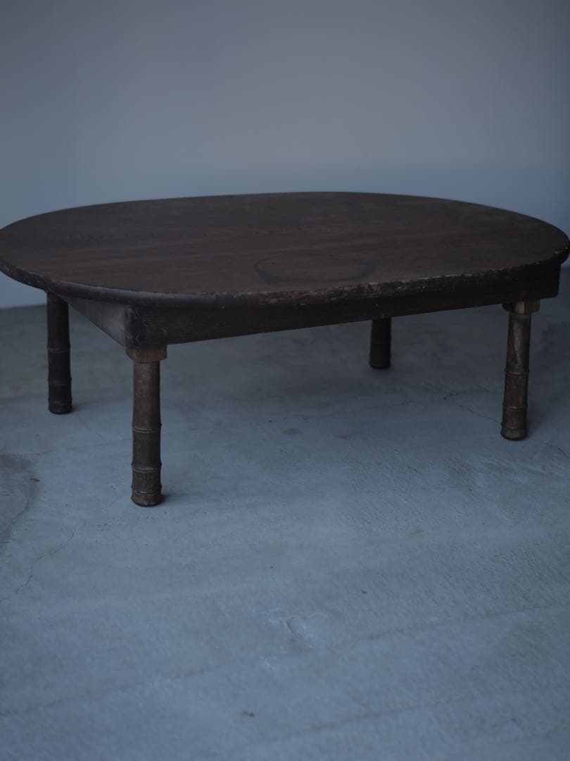 ちゃぶ台　ローテーブル　折り畳み　机　古家具　古道具　アンティーク　昭和レトロ