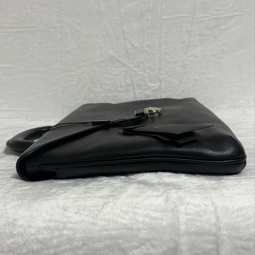 アルマーニ★ブリーフケース★レザー★黒系★未使用タグ付き