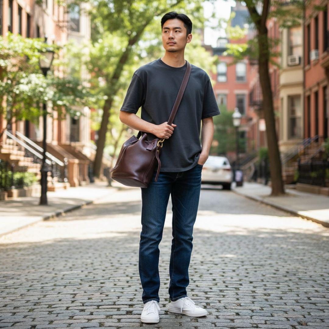 オールドコーチ coach バケツ型　ワンショルダー レザー 9952