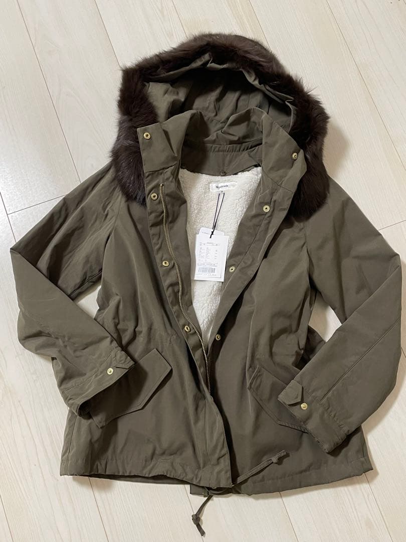 【新品未使用】マイストラーダ　ライナー付きモッズコート　38 M カーキ
