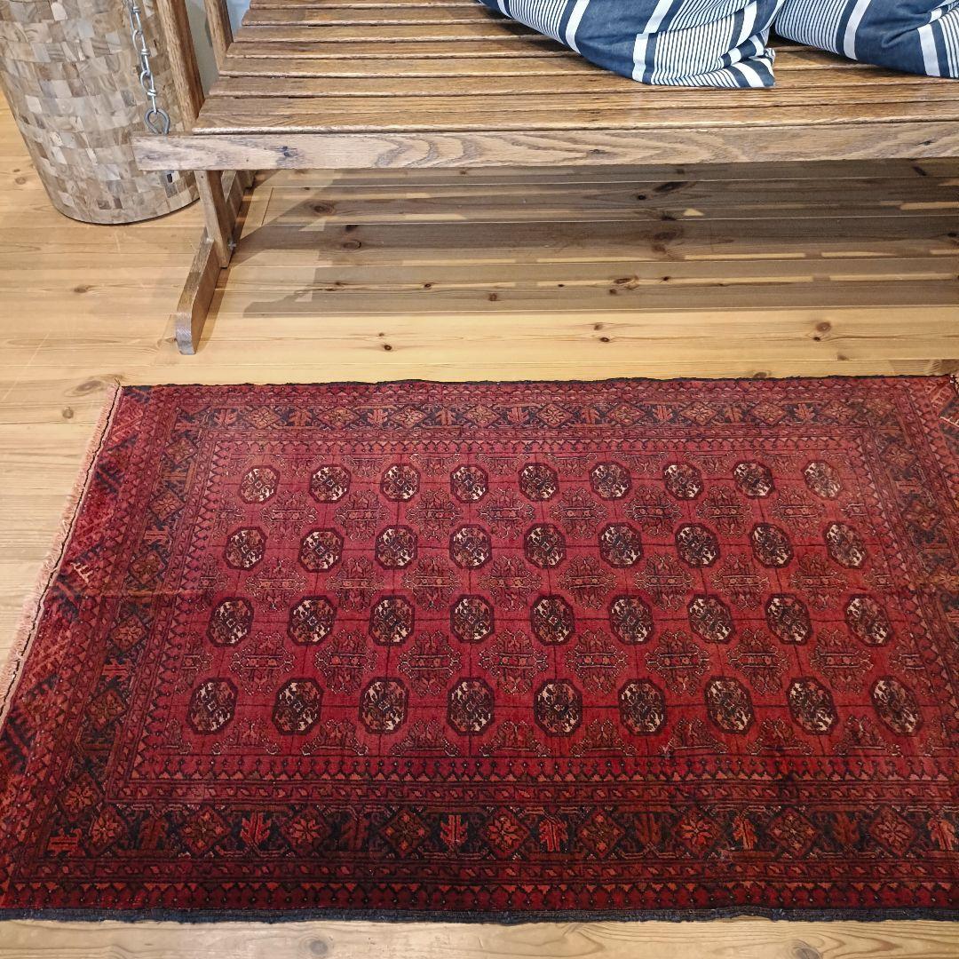 【値下げ依頼】ヴィンテージラグ　トライバルラグ　アフガンラグ　トルクメン