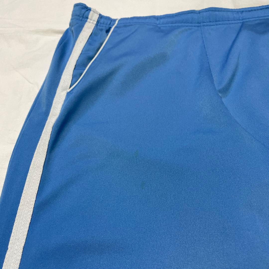 Nike 青 ジャージパンツ サイドストライプ