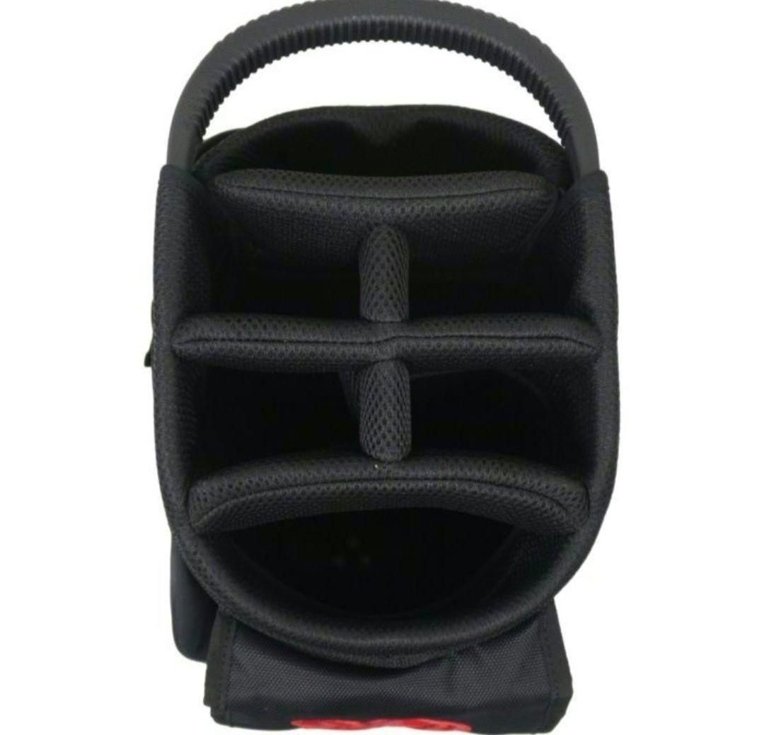 IOMIC イオミック スタンドキャディバッグ 9型（ブラック×レッド）