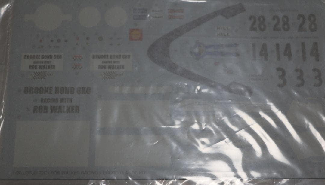 貴重　エブロ製　ローブ・ウォーカーチーム　ロータス72C　Gヒル1/20　プラモ